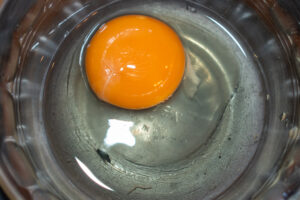 blue bowl waterglass egg